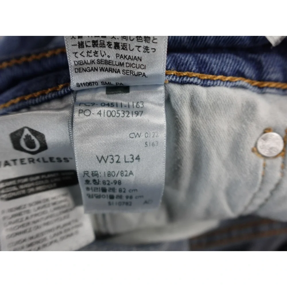 Levi's‎ 511 Slim Fit Jeans Mens Blue Denim Size 32x34